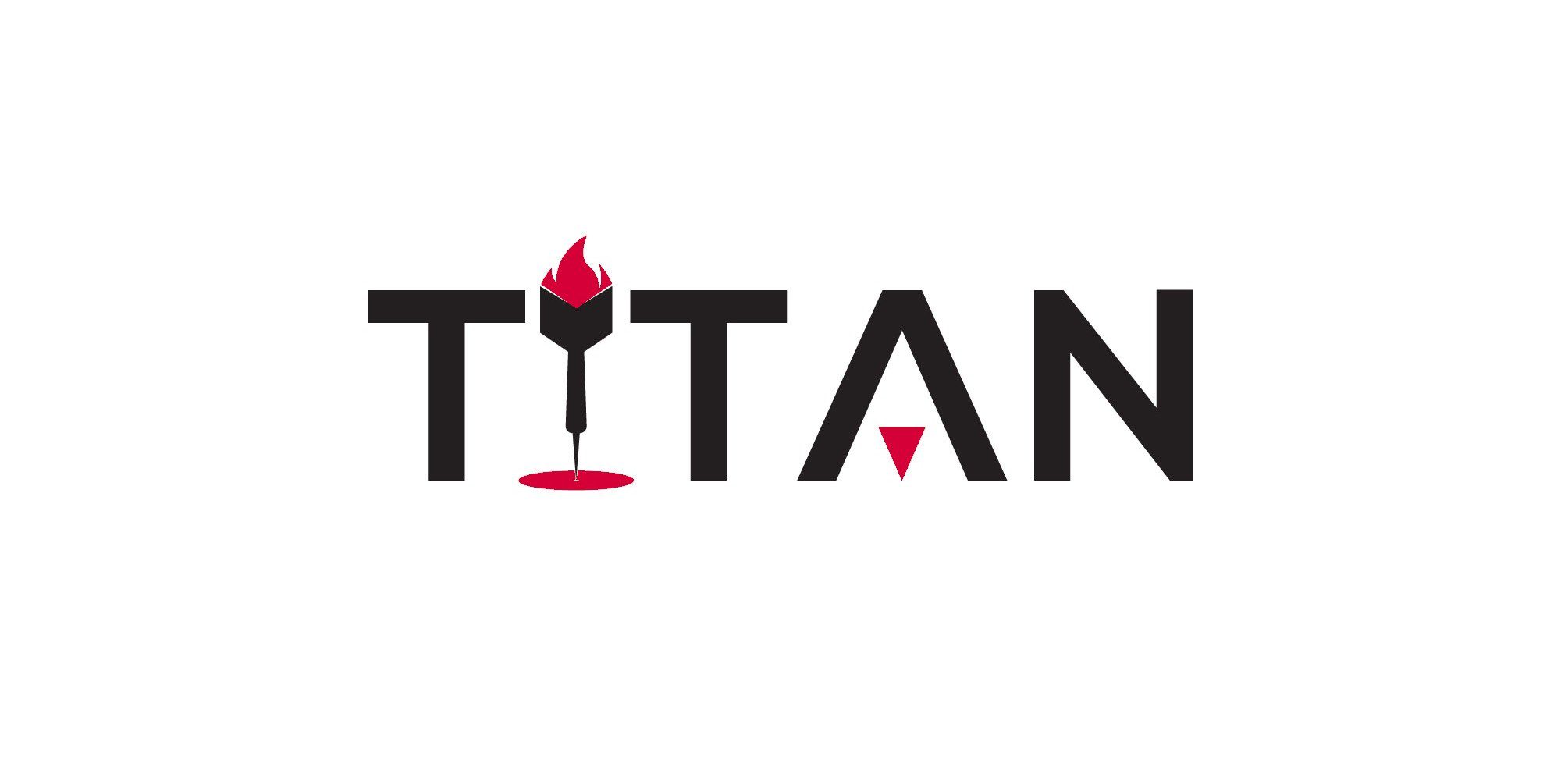 New Titan Darts Logo White